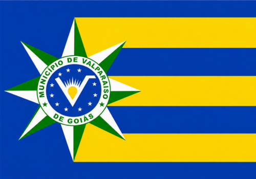 Bandeira de Prefeitura de Valparaíso de Goiás/GO
